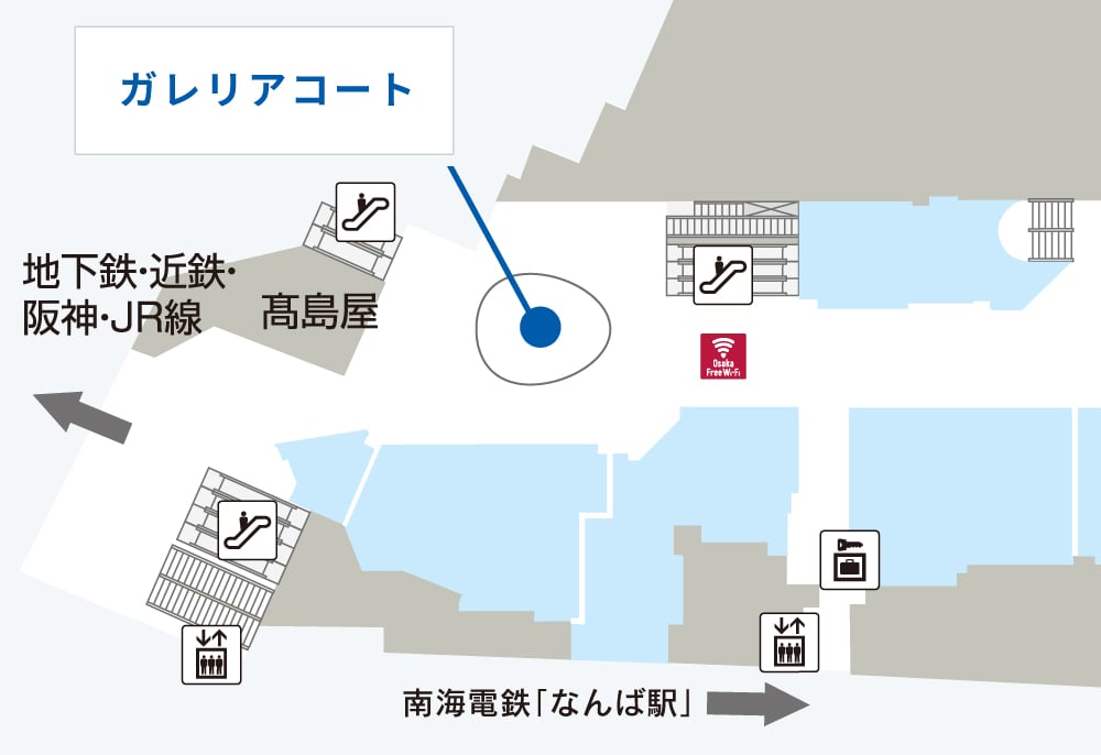 ガレリアコートの位置図