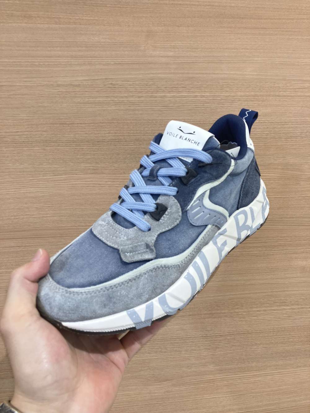VOILE BLANCHE 25SS スニーカー ブルー系 楽天市場】VOILE BLANCHE(ボイルブランシェ)スニーカーネイビー