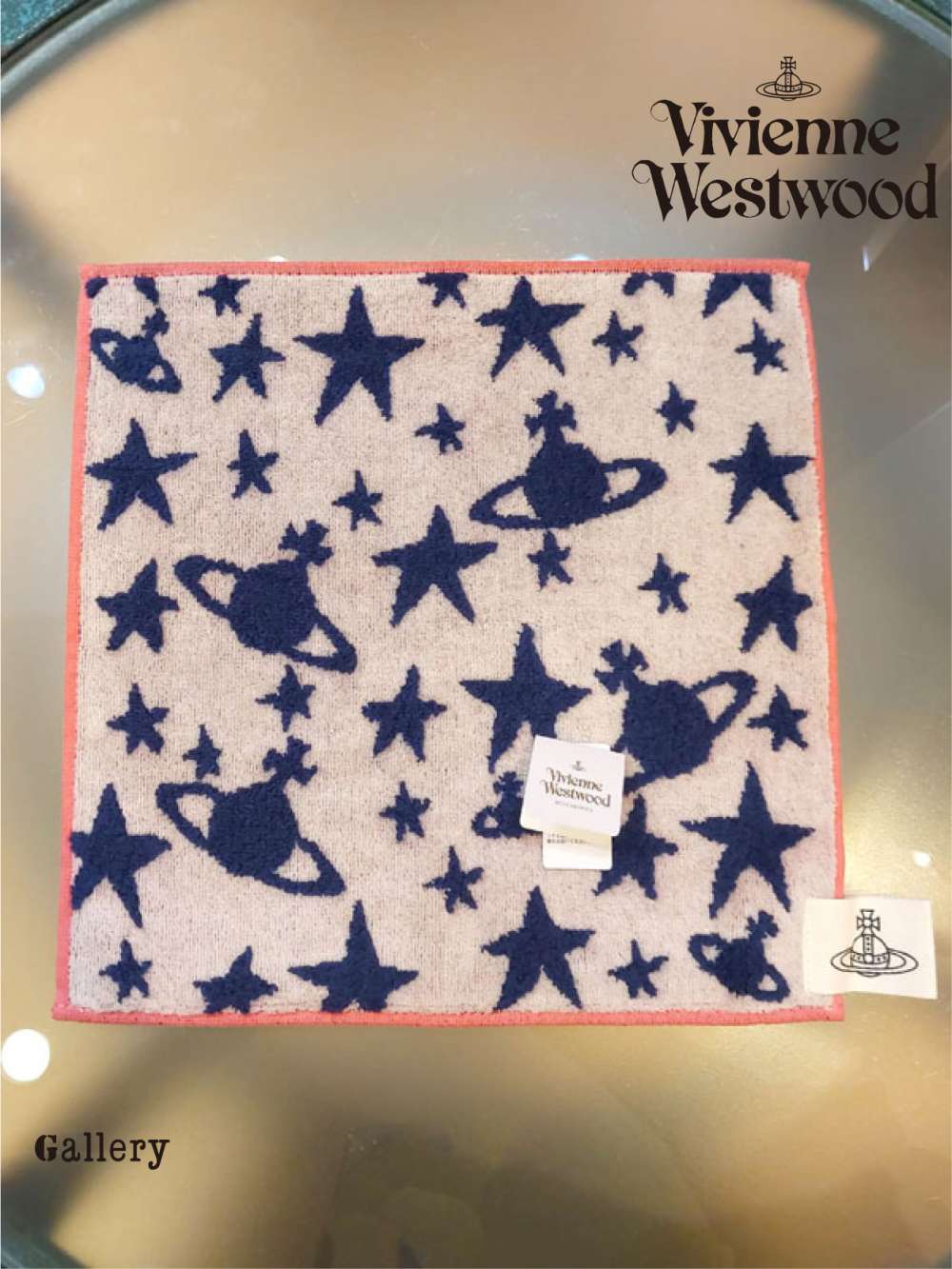 新品未使用　Vivienne Westwood 宇宙　ハンカチ　オーブワッペン Vivienne Westwood - 未使用 ヴィヴィアンウエストウッド