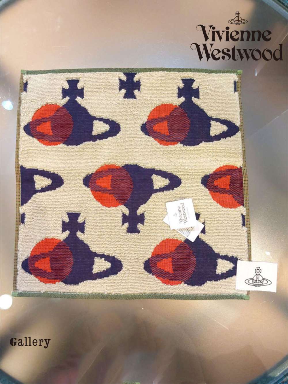 Vivienne Westwood ハンカチ スクイグル 90'S 2枚セット Vivienne Westwood - 90年代 スクイグル＆オーブ ハンカチ